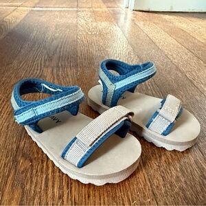 Kids Blue and Tan Sandals